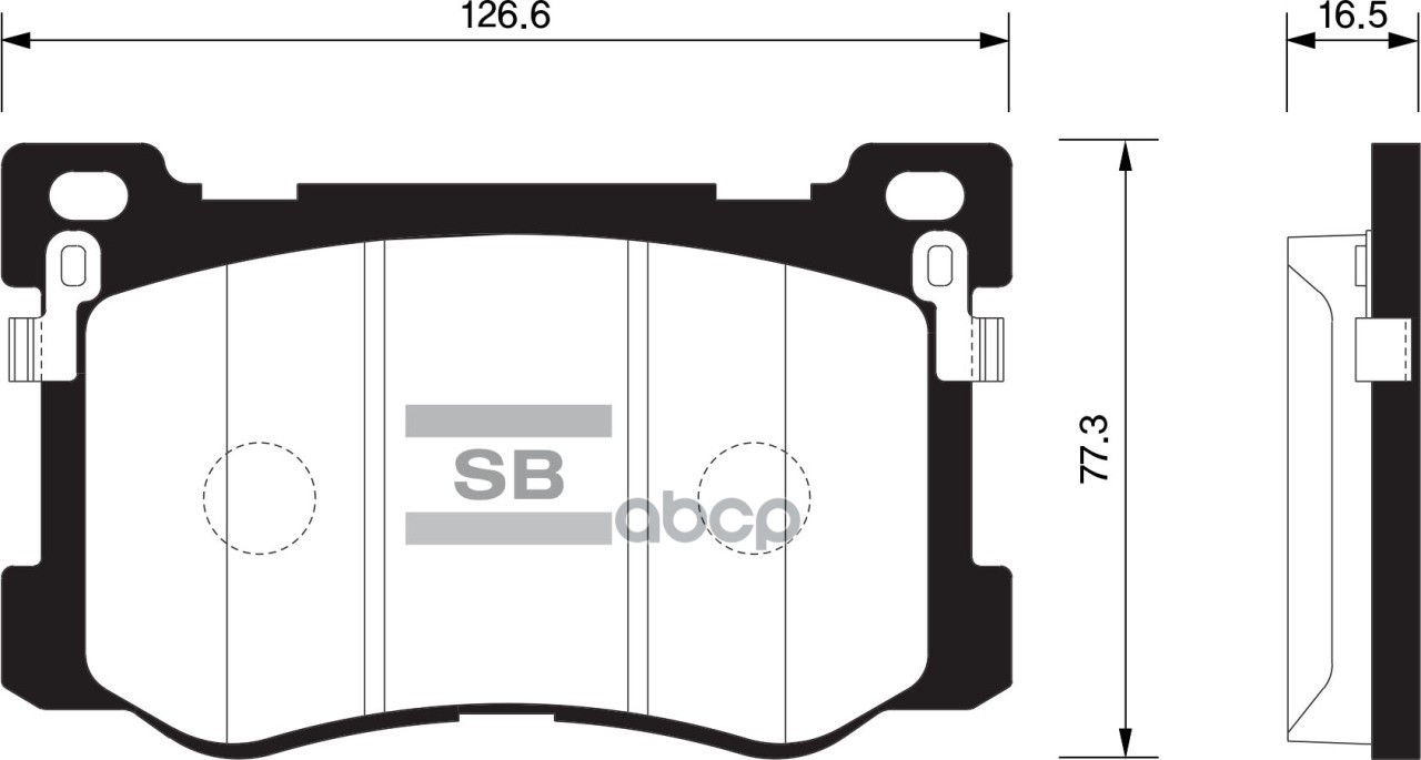 Колодки передние SANGSIN BRAKE SP1547